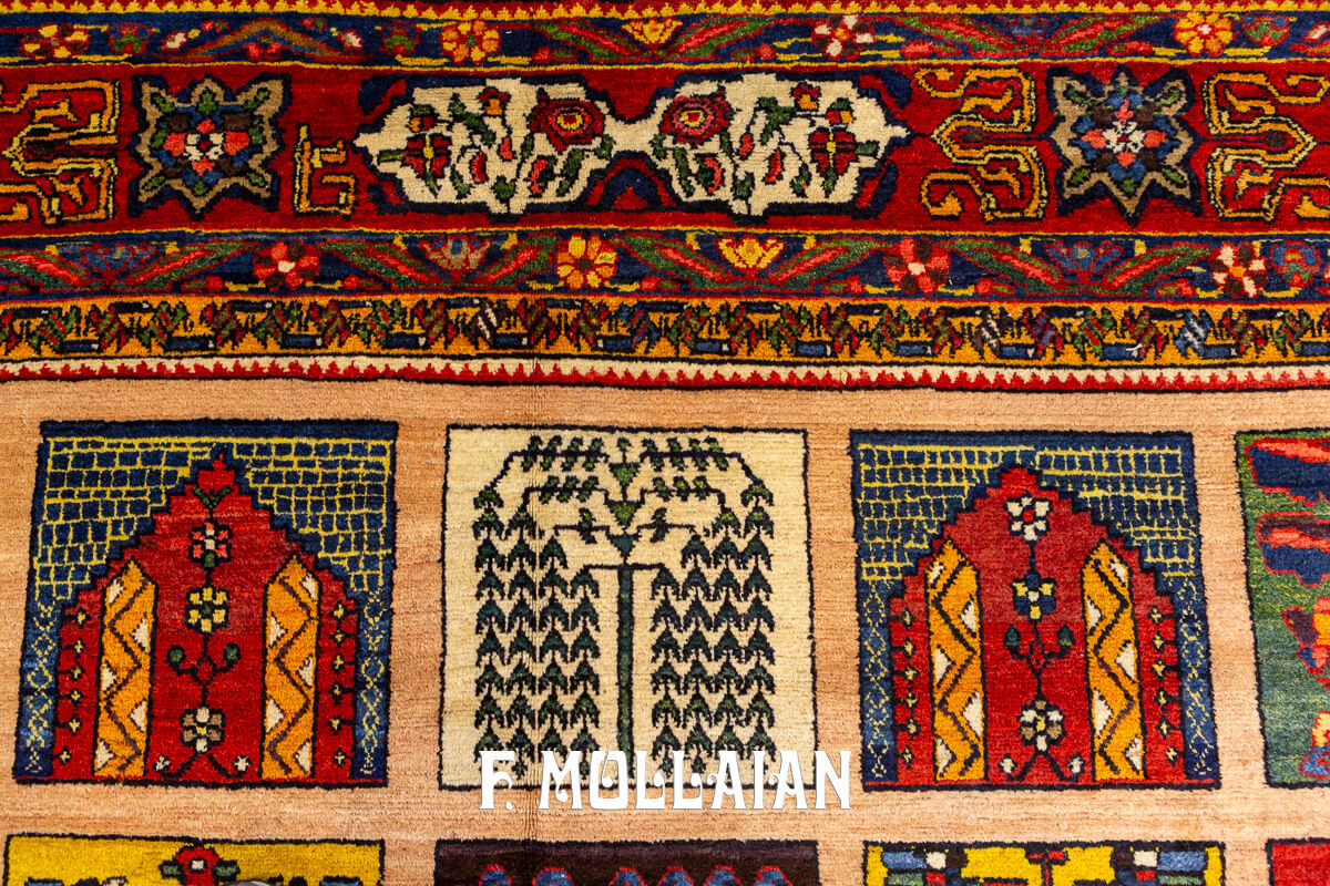 Bakhtiari Rug Very Large Garden Design n°:818996